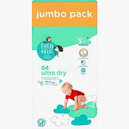 Fred &amp; Flo Baby Diapers Size 5+